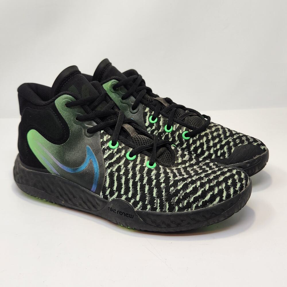 Nike KD Trey 8 VIII Basketball Shoes Sneakers Men Size 8 Black Illusion Green